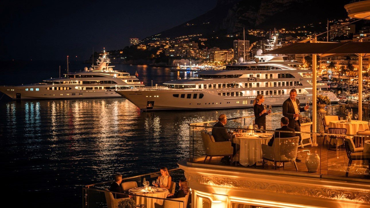 monaco-harbour-at-night-luxury-superyachts-lit-up-