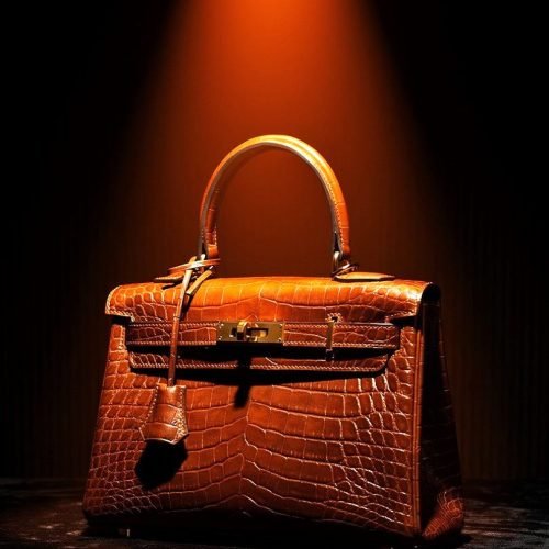 a-single-structured-luxury-handbag-resting-on-a-bl